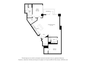 2 beds, 2 baths, 1,350 sqft, $1,908