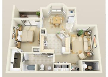 1 bed, 1 bath, 899 sqft, $1,505