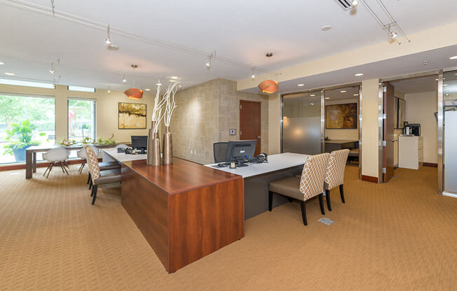 Breakfast bar with Pendant Lighting, at Wentworth House,North Bethesda, Maryland 