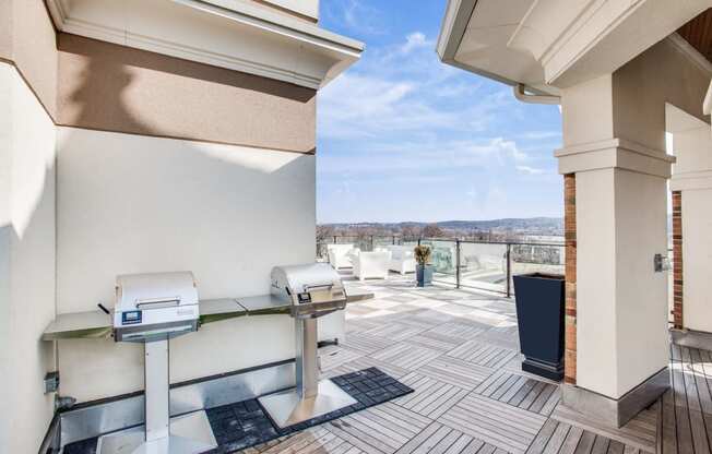 Rooftop with grills at 1600 Pennsylvania Avenue SE, Washington, 20003