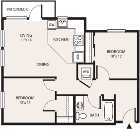 2 beds, 1 bath, 725 sqft, $1,808