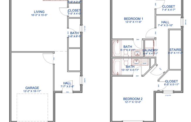 2 beds, 2.5 baths, 1,250 sqft, $2,695, Unit 2 NE Hadley #2