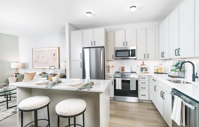 Clean lines, bright finishes, and an intuitive layout make this kitchen the heart of your home—perfect for quiet mornings or casual entertaining.