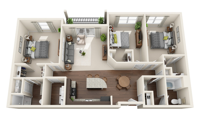 3 beds, 2 baths, 1,290 sqft, $1,814