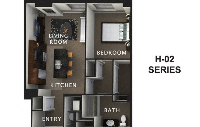 1 bed, 1 bath, 725 sqft, $1,382