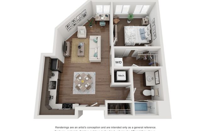 1 bed, 1 bath, 660 sqft, $1,545, Unit 4 - 265