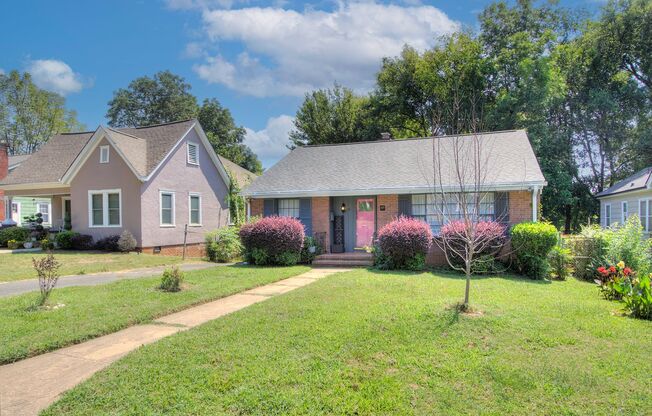 Discover this beautifully updated full brick single-family home in the heart of the historic Wesley Heights neighborhood, just minutes from Uptown Charlotte