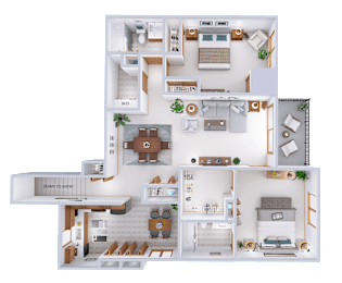 2 beds, 2 baths, 1,324 sqft, $1,735