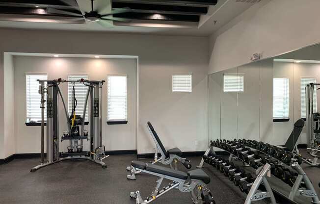 Free Weights in Bella Madera's Fitness Center