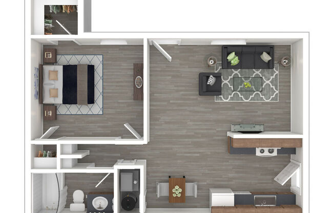 1 bed, 1 bath, 550 sqft, $1,192