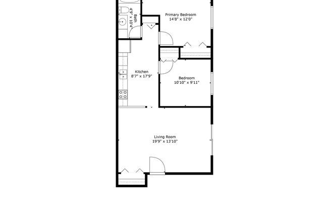 2 beds, 1 bath, 800 sqft, $1,100, Unit 855 - 16