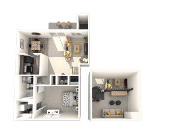 1 bed, 1 bath, 830 sqft, $1,259