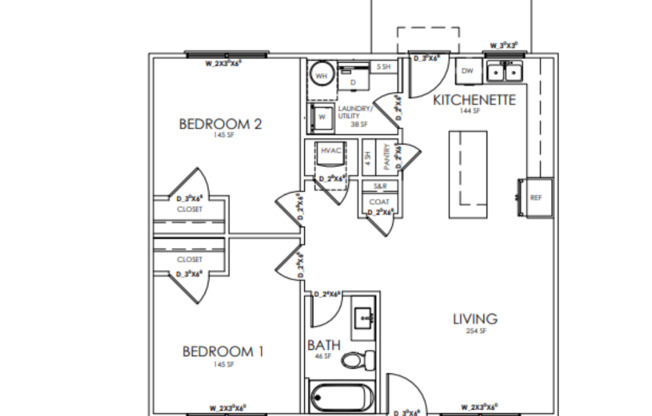 2 beds, 1 bath, $1,800, Unit Unit B