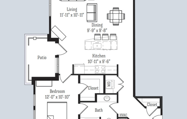 1 bed, 1 bath, 870 sqft, $1,800, Unit 8324 Globe Drive - 106