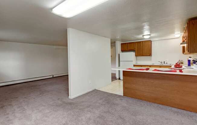 Ptarmigan Meadows Kitchen and Living Room