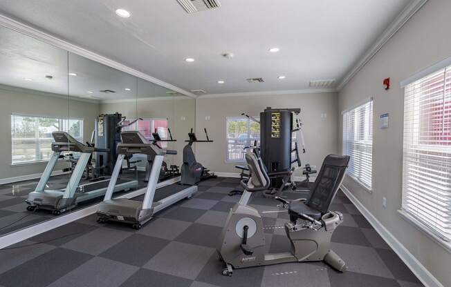 the gym at the preserve apartments at Stetson Meadows Apartments, Colorado Springs, CO, 80922