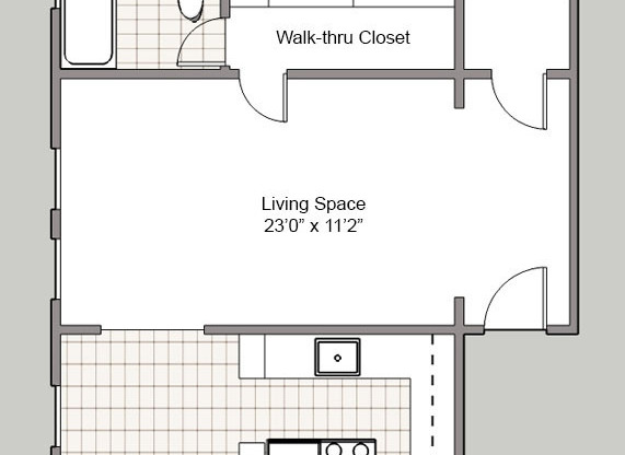 Studio, 1 bath, 510 sqft, $1,400, Unit 502