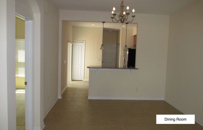 3 Bedroom 2.5 Bath 2 Car Garage 2 Story Townhome  in gated community at 607 Tiger Bay Ct, Groveland, FL 34736.