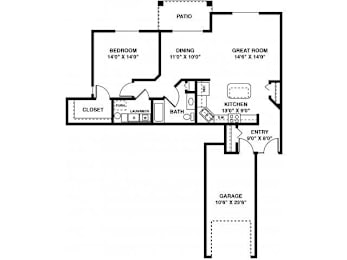 1 bed, 1 bath, 967 sqft, $1,775