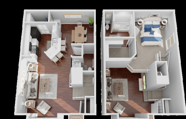 1 bed, 1.5 baths, 948 sqft, $1,399