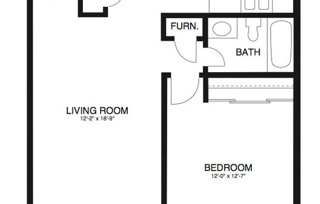 1 bed, 1 bath, 740 sqft, $955, Unit CC-7