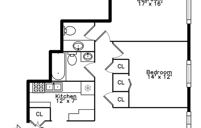 2 beds, 1.5 baths, $2,395, Unit 404