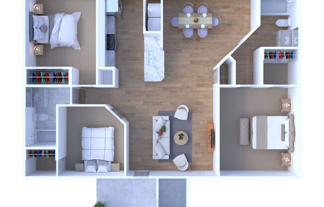 3 beds, 2 baths, 1,148 sqft, $2,455