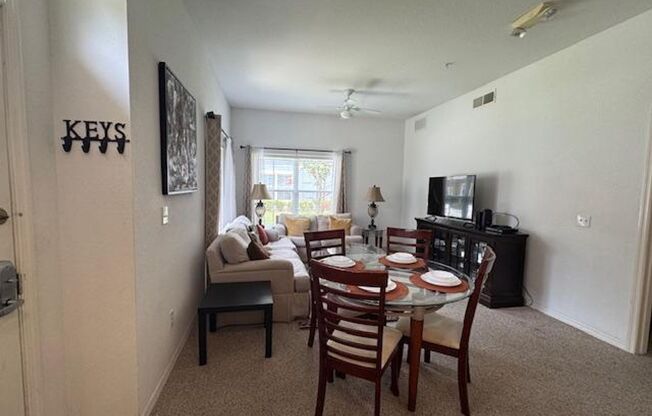 Fully Furnished 4 Bedroom 2 Bathroom Townhome in gated community.