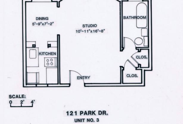 Studio, 1 bath, 330 sqft, $2,375, Unit 40