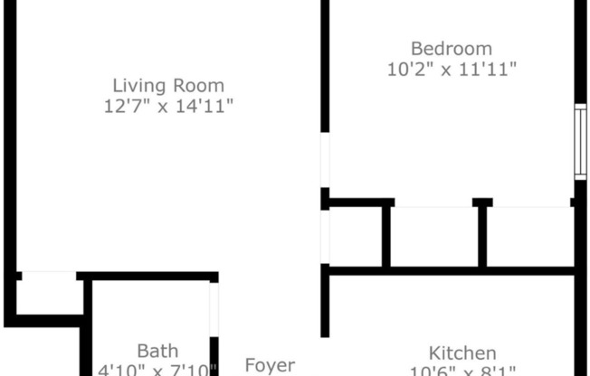 1 bed, 1 bath, 515 sqft, $791, Unit 3534-C