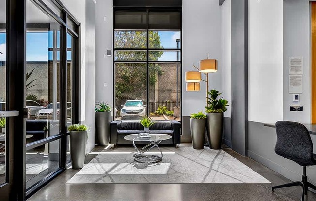 A black and yellow carpet with the word