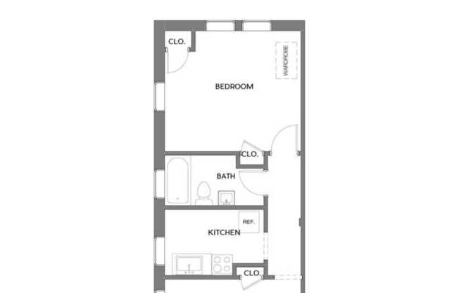 1 bed, 1 bath, 500 sqft, $1,125, Unit 408