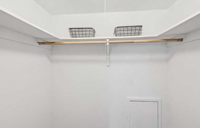 Generous Walk-In Closets With Shelving at Columbia Pointe, Columbia, 21045