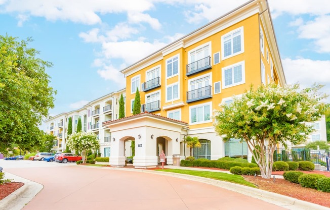 Entrance at The Villagio Apartments, Fayetteville