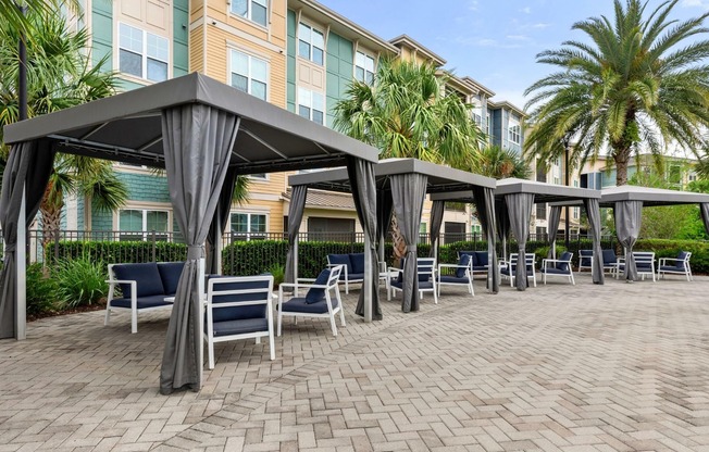 Pool Cabanas | Citi Lakes | Orlando FL Apartments