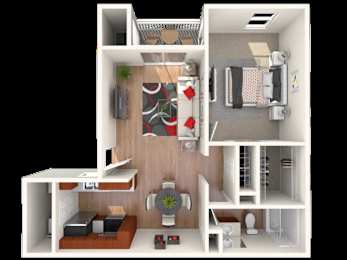 1 bed, 1 bath, 785 sqft, $1,071