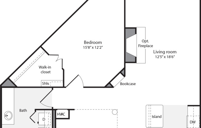 1 bed, 1 bath, 873 sqft, $2,226, Unit 304