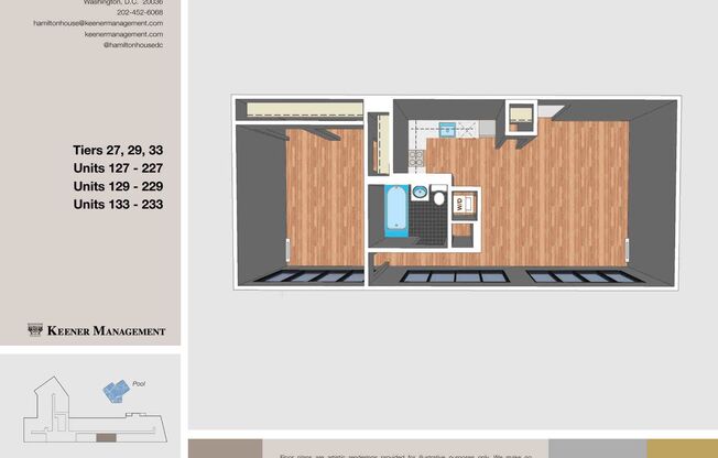 1 bed, 1 bath, 600 sqft, $3,025, Unit 0229