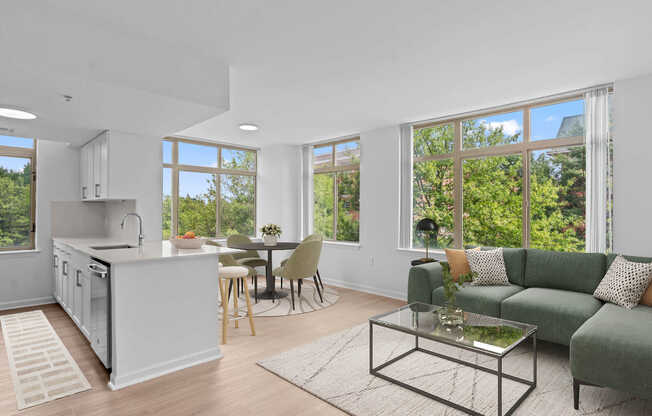 Living Room with Hard Surface Flooring