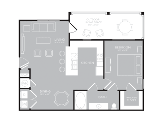 1 bed, 1 bath, 804 sqft, $1,156