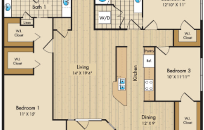 3 beds, 2 baths, 1,616 sqft, $2,595