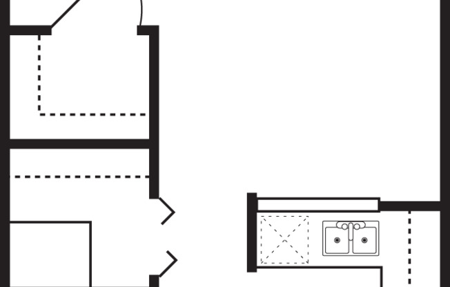 Studio, 1 bath, 480 sqft, $1,787