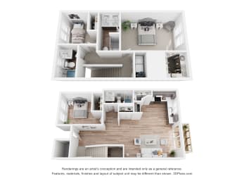 3 beds, 3 baths, 1,288 sqft, $2,099