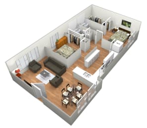2 beds, 2 baths, 993 sqft, $2,958