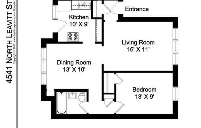 1 bed, 1 bath, 745 sqft, $1,595, Unit 4541-3