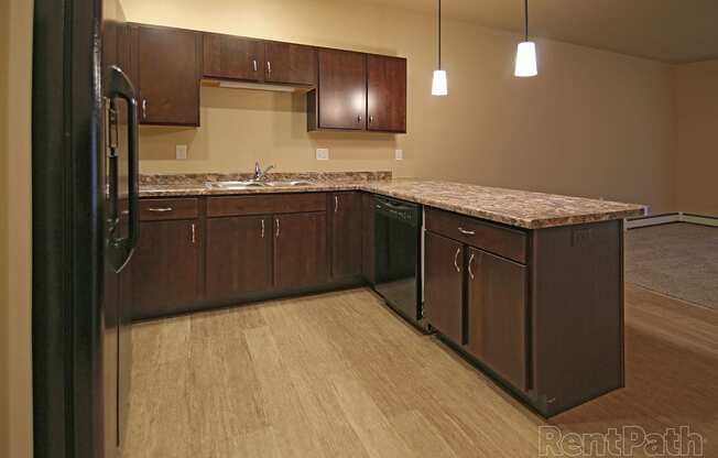 kitchen at Cascades of Mandan, Mandan