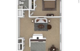 1 bed, 1 bath, 750 sqft, $1,059