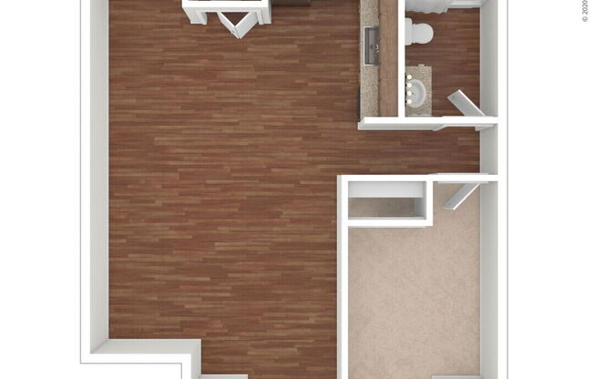 1 bed, 1 bath, 501 sqft, $1,625
