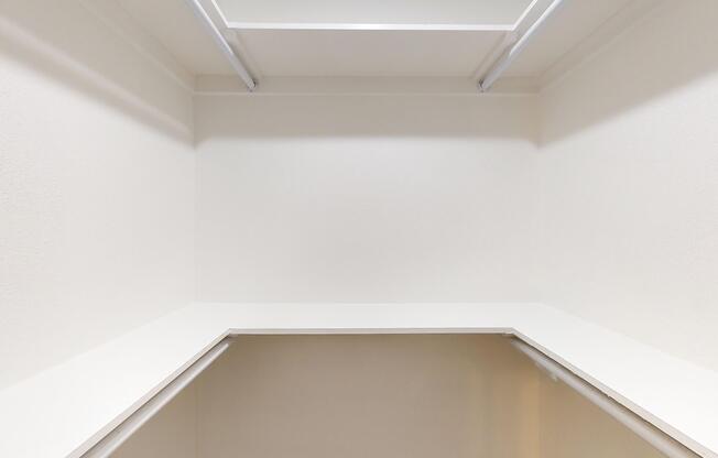 a close up of an empty room