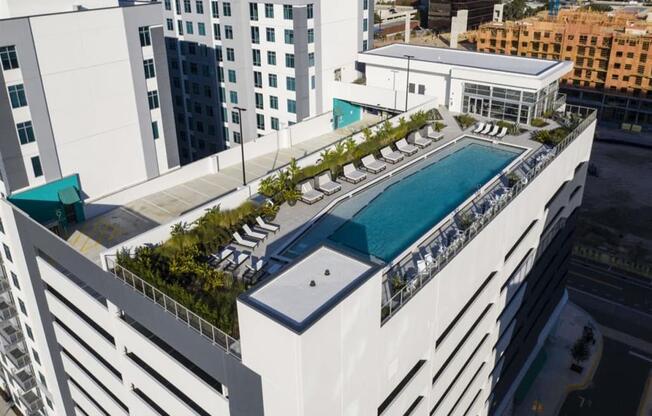 Rooftop Pool View at The Julian Orlando, Orlando, Florida